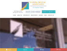 Tablet Screenshot of familydentalcampbellstation.com